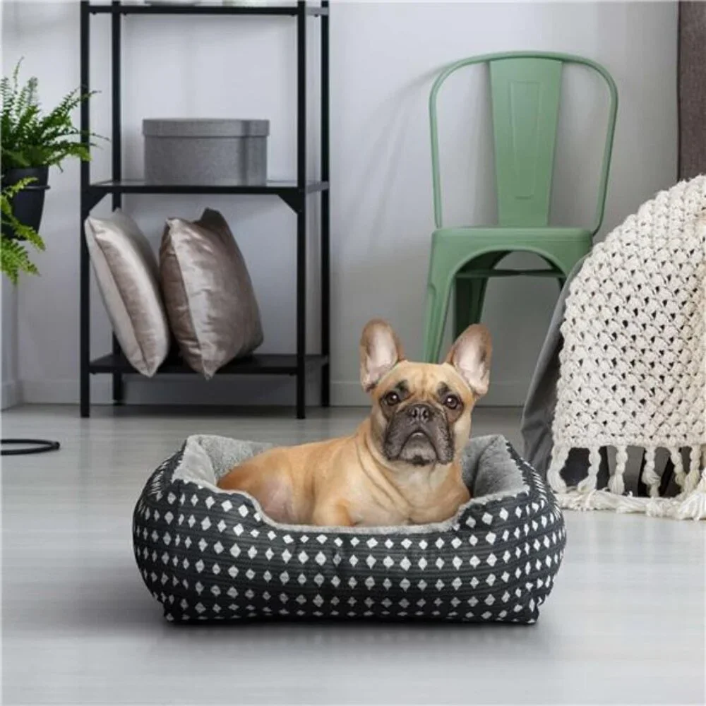 Cuddler Small Dog or Cat Bed, Black 19
